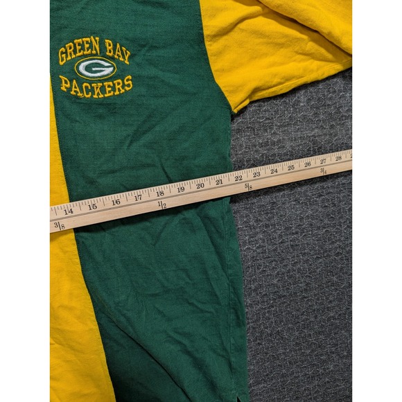 Green Bay Packers Long Sleeve Rugby Shirt Mens NFL The Edge 1992 - Picture 4 of 6